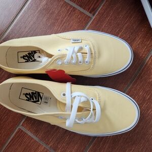 Vans Lemon Canvas Shoes with White Accents